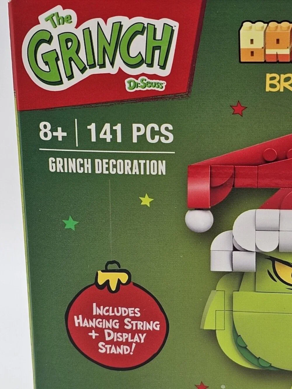Brickcraft The Grinch Decoration Christmas Brick Building Set 141 Pc & Stand